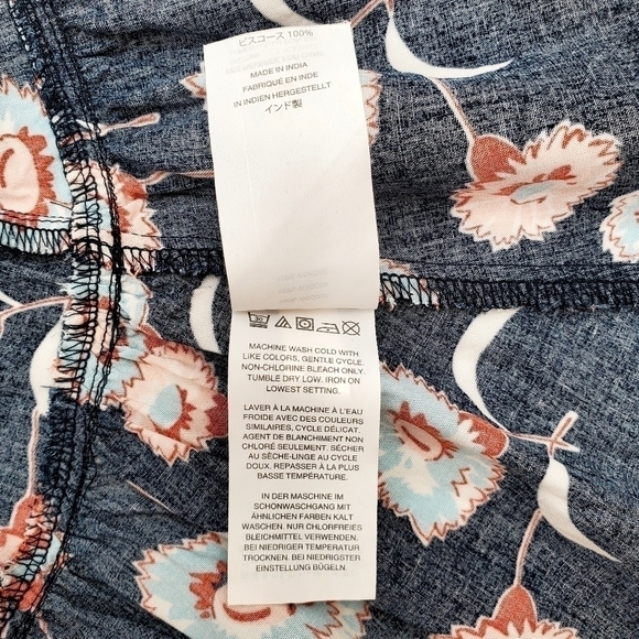 J. Crew Navy Floral Faux Wrap Mini Dress - Picture 15 of 16